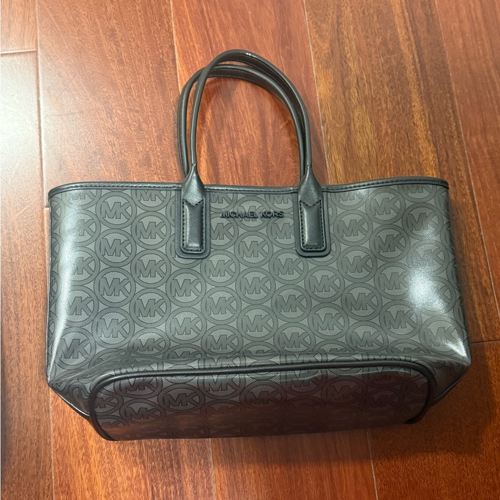 Michael Kors MINI Black Structured Tote Bag
